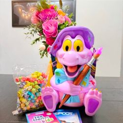 Walt Disney World Epcot Festival of the Arts exclusive Figment Popcorn Bucket Figure
