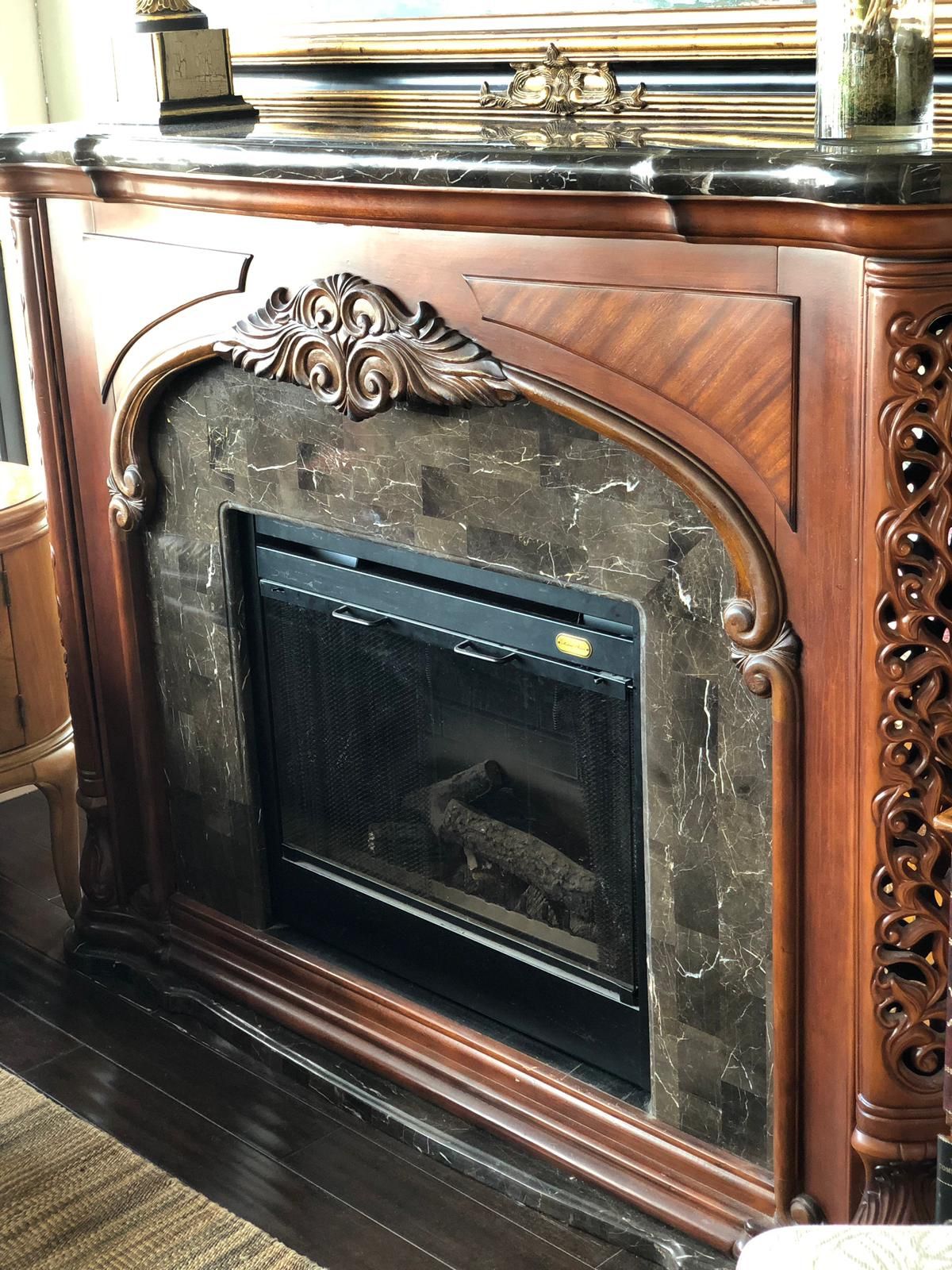AICO by Michael Amini Excelsior electric decorative fireplace