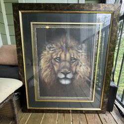 Sam Bafaro Lion Painting 
