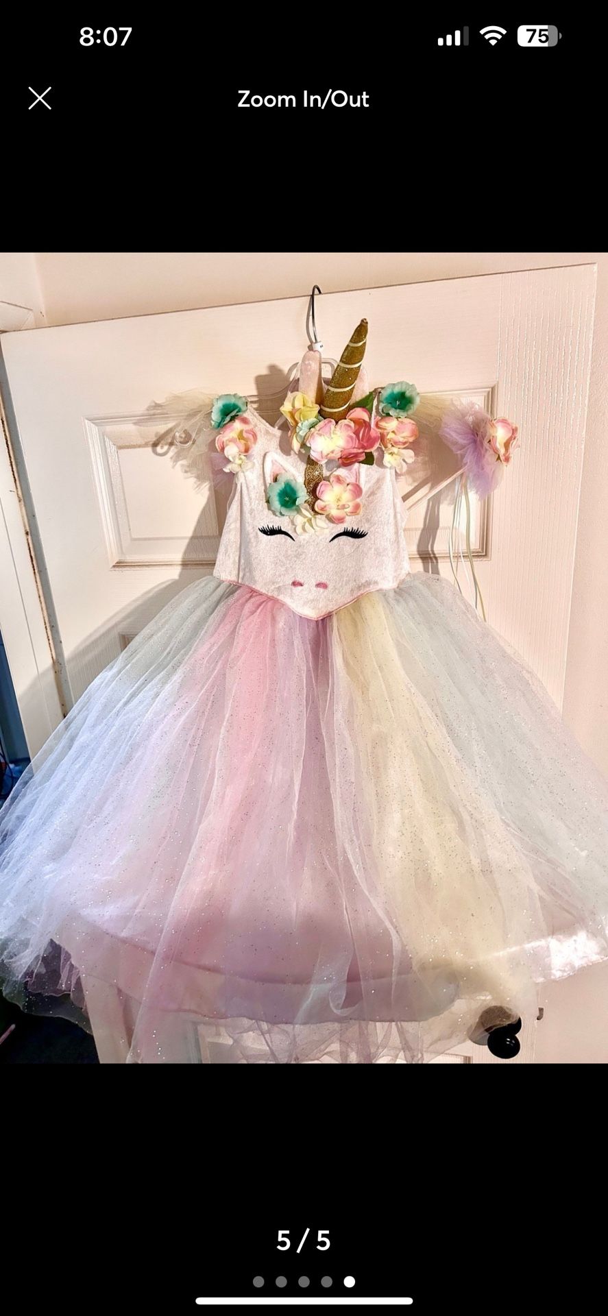 Unicorn dress sparkling dress Birthday Dress Halloween unicorn princess size 3T