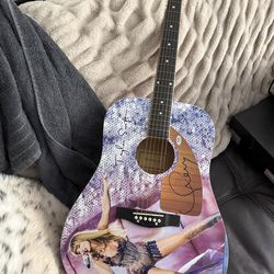 taylor swift signed guitar guard huntington
