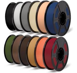 NEW iSANMATE 12KG Matte PLA Filament Bundle – 12 Spools Multicolor Bambu Lab 1.75mm