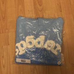 Blue  Sp5der Hoodie Size S