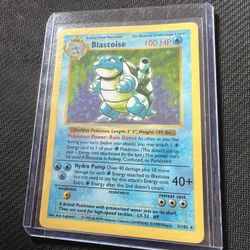 Pokemon Cards Shadowless Blastoise