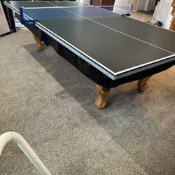 Pool Table  with Ping Pong Topper