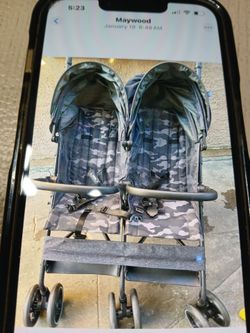 GAP Double Umbrella Stroller Camo Print