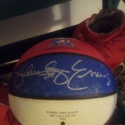 Julius Irving Signed Ball
