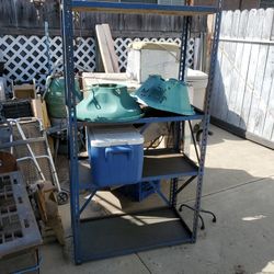 Steel Shelf 4 Shelfs All Steel Used Good Condition 