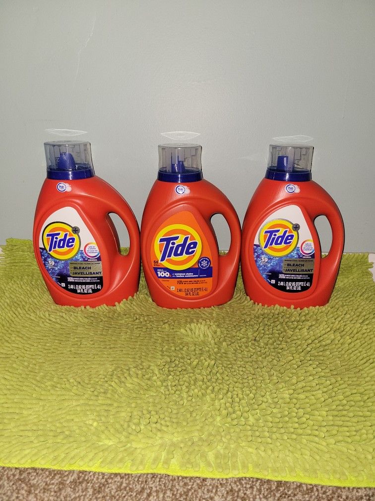 3 Tide 84oz (2 Safe On Color/1 Common Stain)