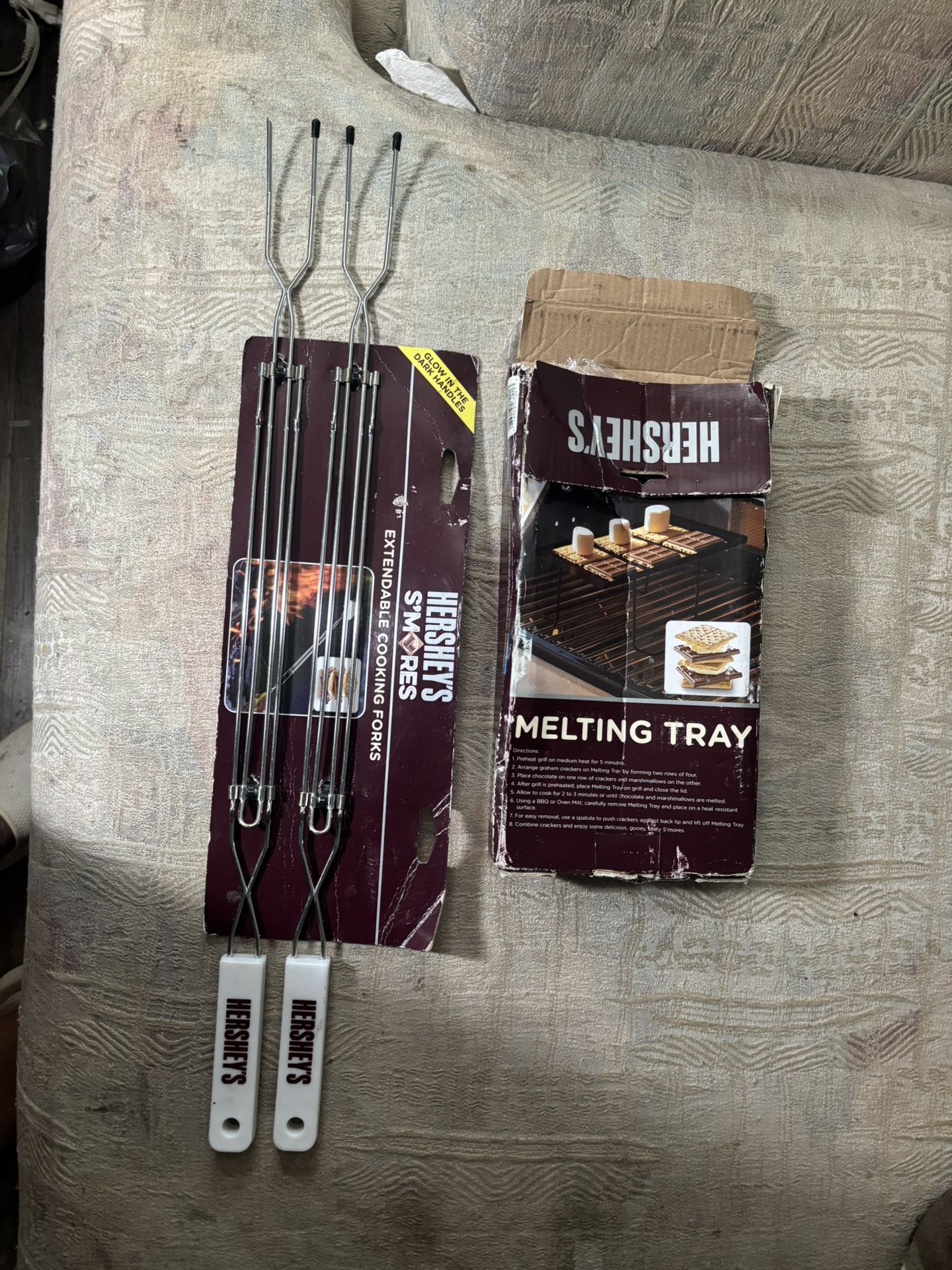 Hershey's melting tray And Cooking Forks