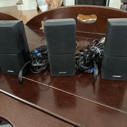 Bose Acoustimass Lifestyle Double Cube Speaker Black Set Of  3