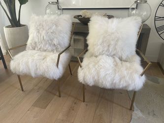 Mongolian Fur Chairs