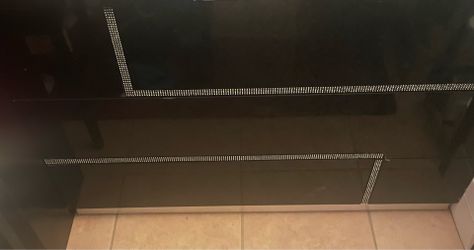 Black dresser w/ rhinestones.