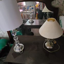 2 LAMPS MIRROR SMALL TABLE 