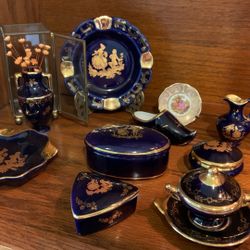 French Porcelain Figurine Set Limoges