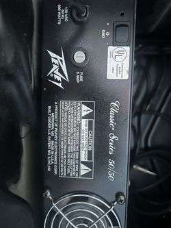 Peavey classic 50/50 Stereo Tube Power Amplifier Four Tubes per Channel