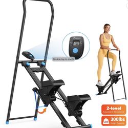 MERACH Stair Stepper for Home Compact Foldable Vertical Climber - Full-Body Workout Stepper, Home Gym Cardio Exercise Equipment