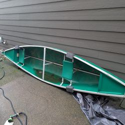 Canoe With Paddles