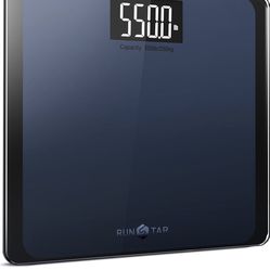 RunSTAR 550lb Bathroom Digital Scale for Body Weight with Ultra-Wide Platform and Large LCD Display, Accurate High Precision Scale with Extra-High Cap