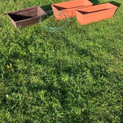 4- Flower pots.  for $10