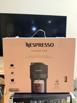 Nespresso DeLonghi Vertuo Pop+ BRAND NEW with PODS
