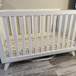 White Baby Crib