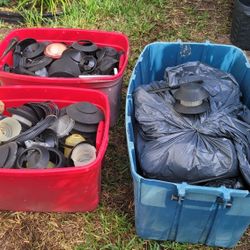 Yard Lights With Electrical Wires And Boxes