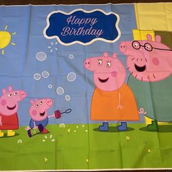 Peppa Pig Happy Birthday Banner