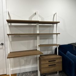 Ladder Desk and Shelf Set