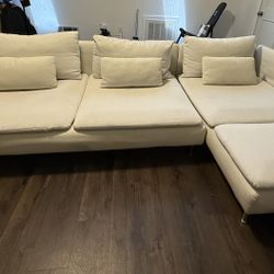 White IKEA Couch- Sectional
