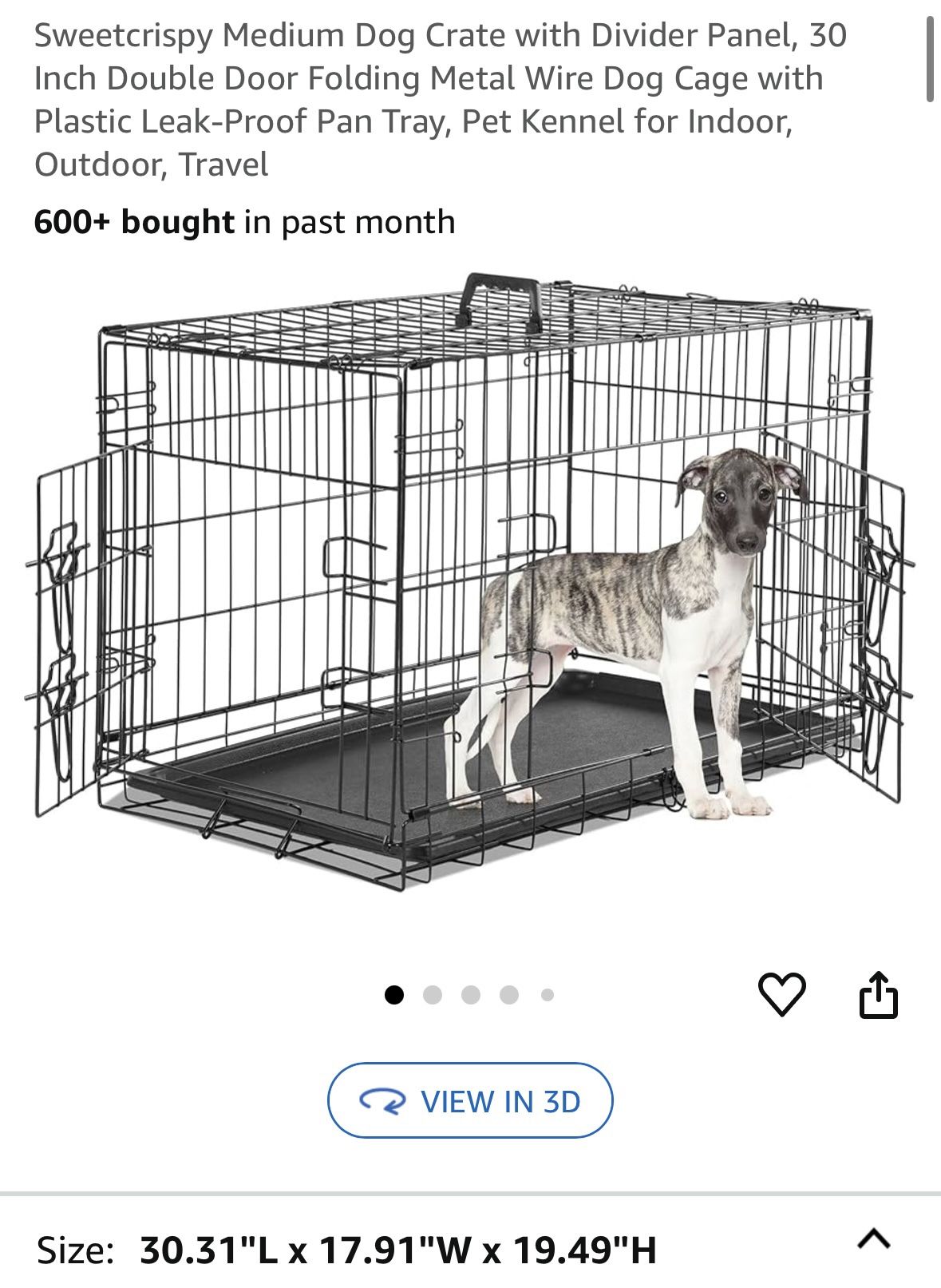 New Medium Dog Crate