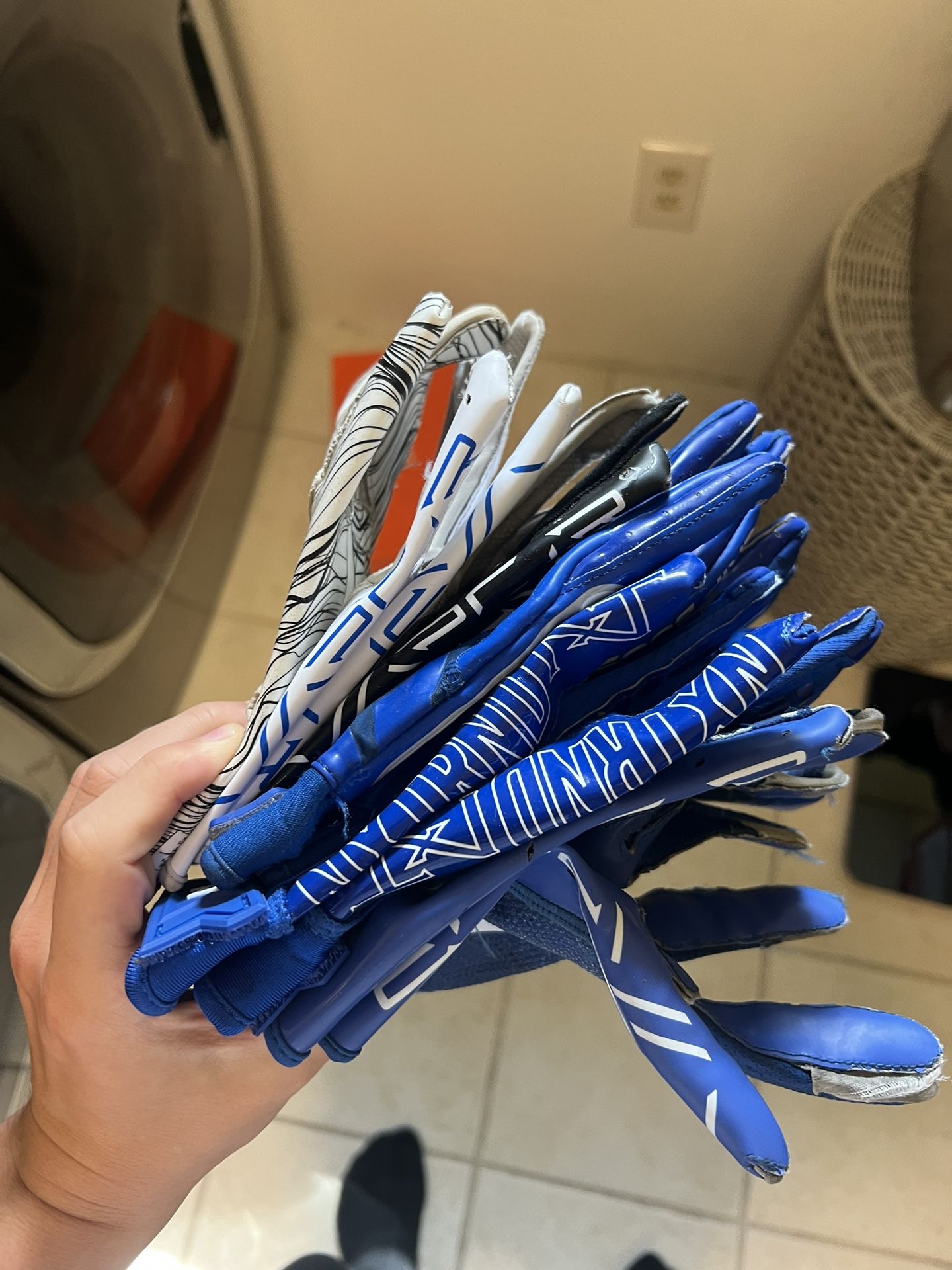6 Pairs of Football Gloves