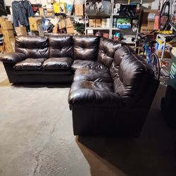 Leather Sofa 