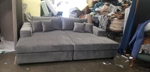 BRAND NEW  BEDDAY SOFA  size 66x108  grey fabric  custom made available