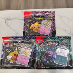 Paldean Fates Tech Sticker Full Set Pokémon Tcg Sealed