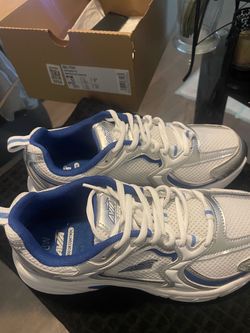 Avia White and Blue Sneakers