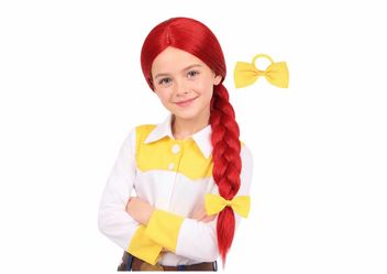 Kids Jessie Toy Story Red Braid Costume Wig