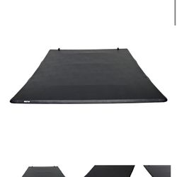 2022-2026 FORD F-150 LIGHTNING SOFT TRI-FOLD TONNEAU COVER VINYL BLACK