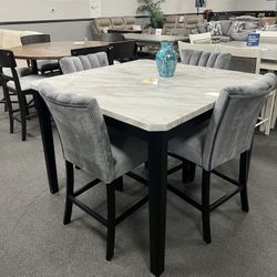 5PC Counter Height Dining Table Set 