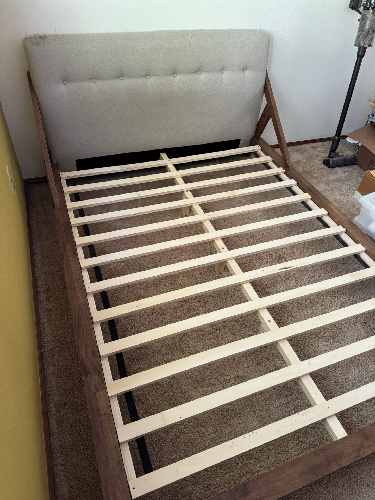 Full Size Mid Century Modern Platform Bed frame