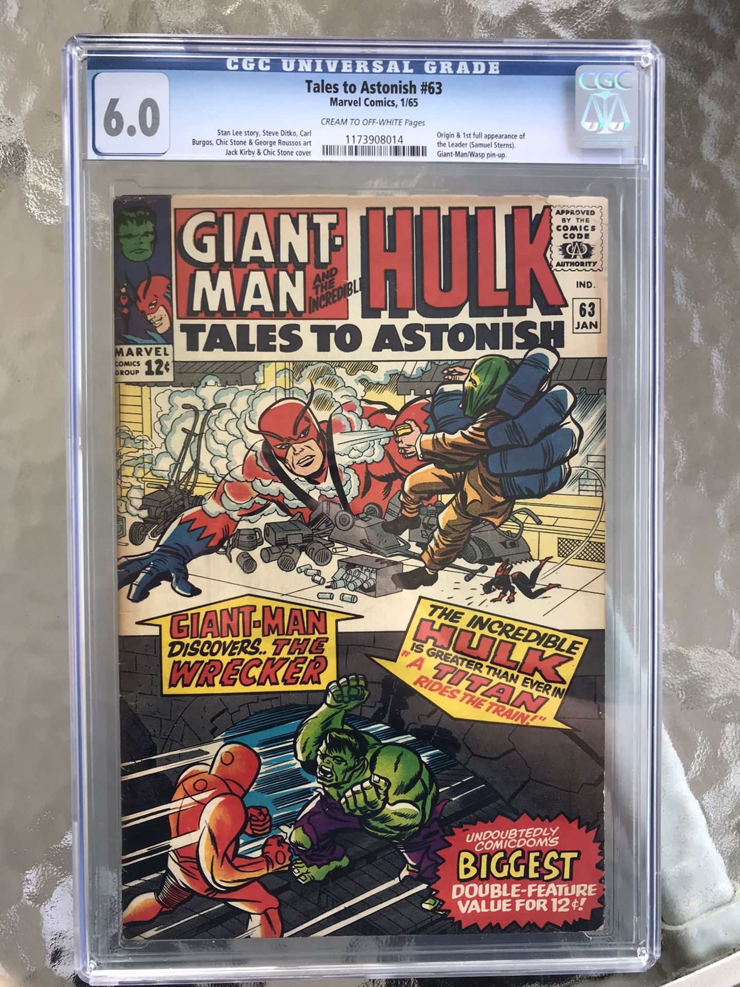 Tales to Astonish #63 (1965) CGC 6.0 — 1st & Origin of The Leader (Samuel Sterns)
