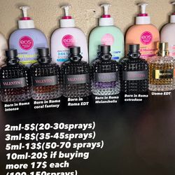 Fragrance samples
