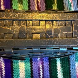 Gerald E Henn Casserole Basket -green 12” X 6 1/2”