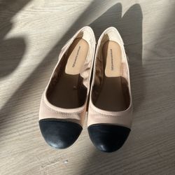 Cap Toe Ballet Flats