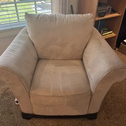 Suede Grey Chair