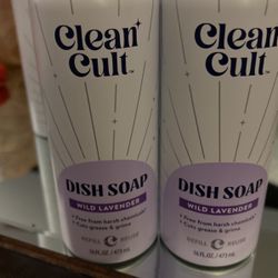 Clean Cult. Dish Soap Wild Lavender Set For 2