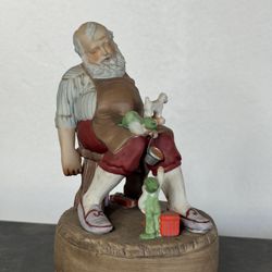 1984 Hallmark Musical Collection – Santa Toymaker Porcelain Figurine
