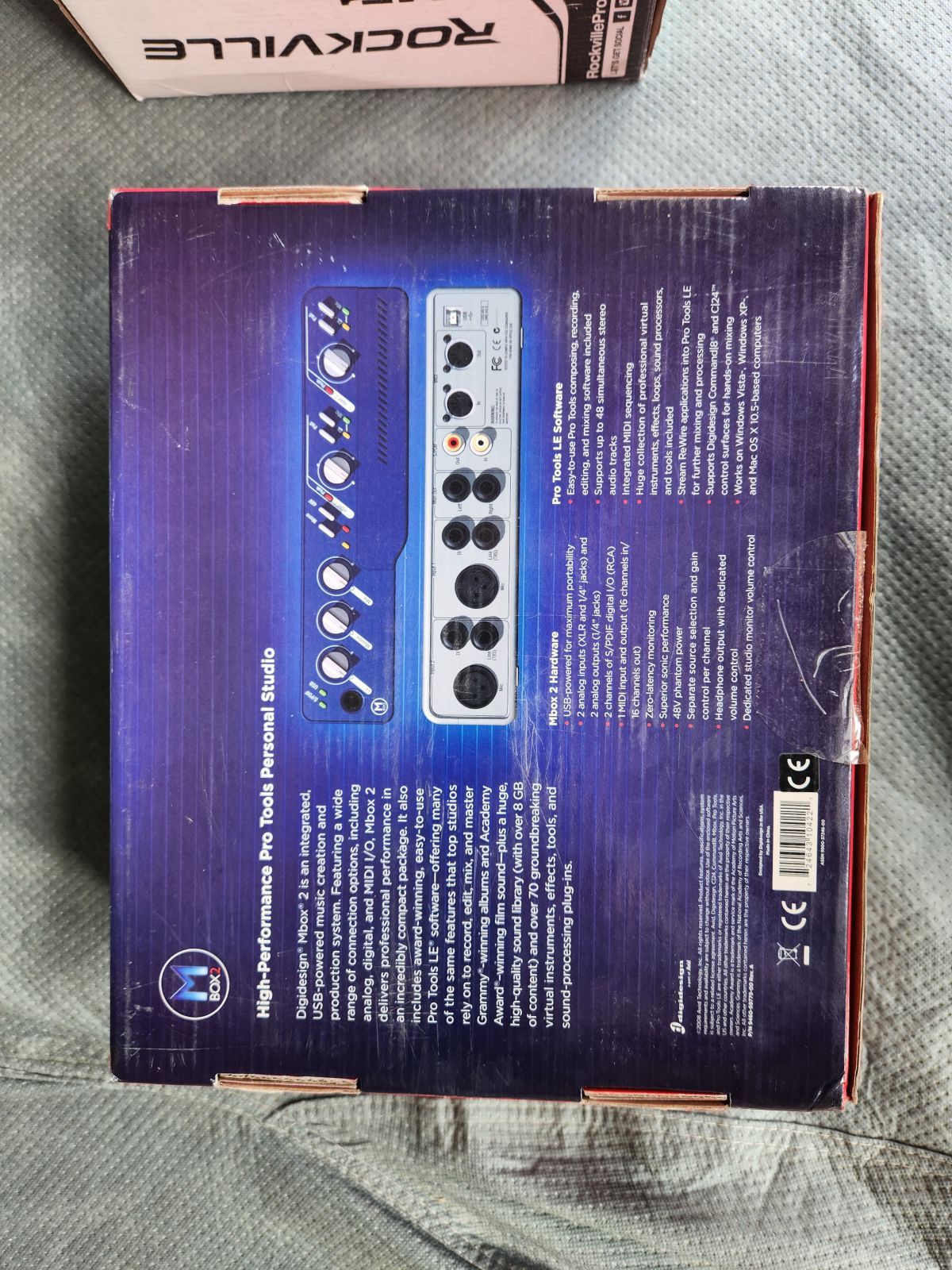 Digidesign Mbox2 USB Audio/MIDI Pro Tools LE Interface Digital HDD Recording