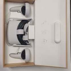 Meta Quest 2 Oculus VR 128 GB All In One Virtual Reality VR Headset, Controllers, Charger