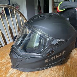 LS2 Explorer Hybrid Motorcycle Helmet (black,medium)